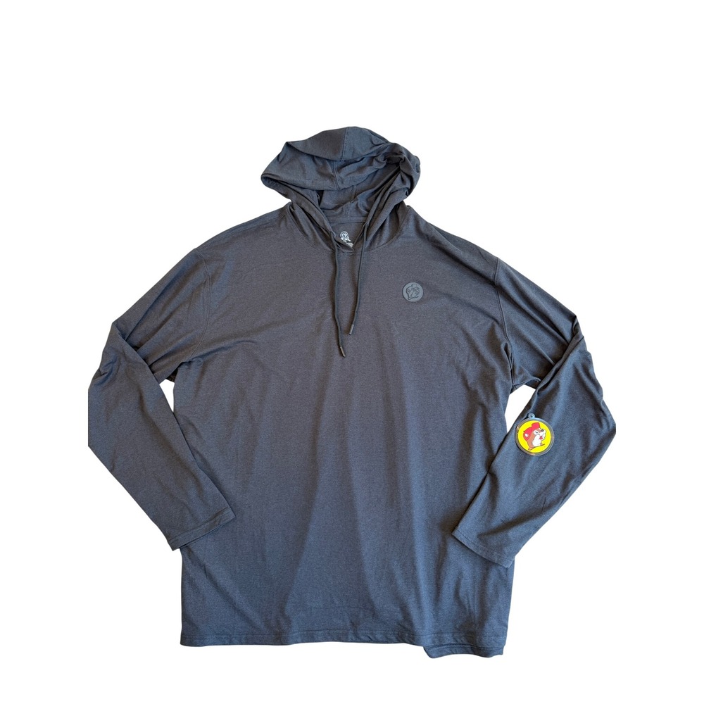 Buc-ee's Buc Cloud Soft Hoody Mens 4XL Gray Long Sleeve Lightweight Hoodie NWT